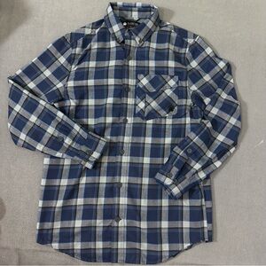 Alaskan Hardgear Wool Blend Long Sleeve Button Down Shirt Mens Medium Slim Fit